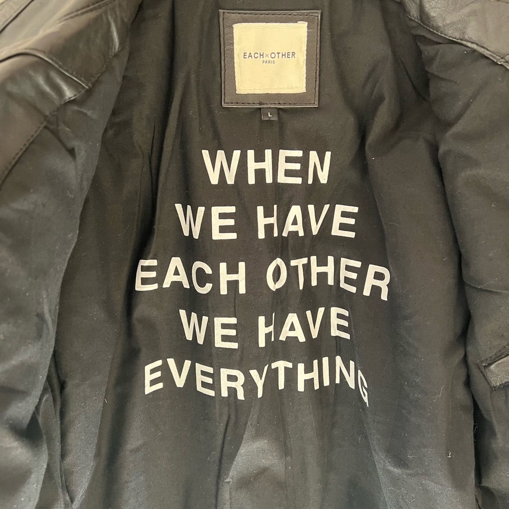 NWOT Each And Other Real Leather Moto Jacket - Picture 6 of 8